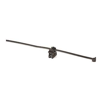 Lanière de fixation pour bord de tôle 100 x 2.5 mm en PA66HIRHS noir -T18REC10SD|HellermannTyton-HNE15538304