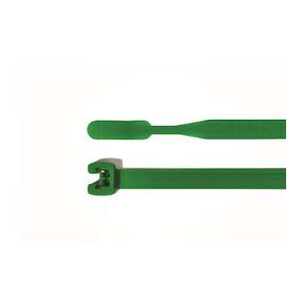 Collier 210x4.7 mm en PA66 vert - Q50R|HellermannTyton-HNE10900183