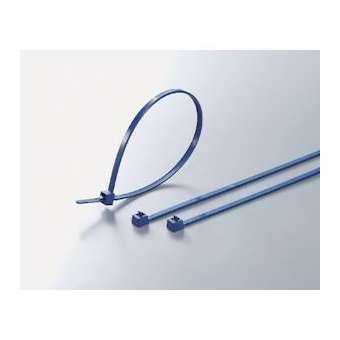 Collier détectable réouvrable 250x4.6 mm en PA66MP Bleu - MCRELK2M|HellermannTyton-HNE11100937