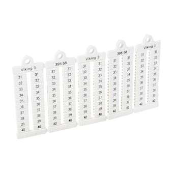 Plaque repères lecture verticale -bloc de jonct Viking3 pas 5mm + chiffres 31-40|Legrand-LEG039558