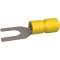 Cosse pré-isolée fourche 4-6 mm² 4.3 mm jaune (x 100)|Bizline-BIZ253000