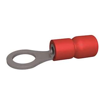 Cosse pré-isolée ronde 0.5-1.5 mm² M10 rouge (x 100)|Bizline-BIZ230005