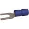 Cosse pré-isolée fourche 1.5-2.5 mm² 3.2 mm bleue (x 100)|Bizline-BIZ251005