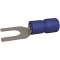 Cosse pré-isolée fourche 1.5-2.5 mm² 10.5 mm bleue (x 100)|Bizline-BIZ252005