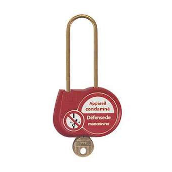 cadenas blanc 70mm clé identique 111|Catu-CATAL-230-S-B-111