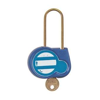 cadenas bleu 50mm d.4mm cle aleatoire|Catu-CATAL-240-BL-Z