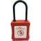 cadenas plastique rouge anse nylon 4mm clé identique A1|Catu-CATPP-4-38-R-A1