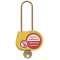 cadenas jaune 70mm d.4mm cle aleatoire|Catu-CATAL-240-S-J-Z
