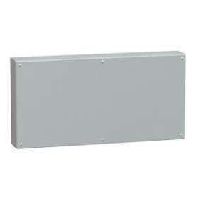 Spacial SBM - boite acier 400x80x120mm - couvercle plein|Schneider Electric-SCHNSYSBM408012