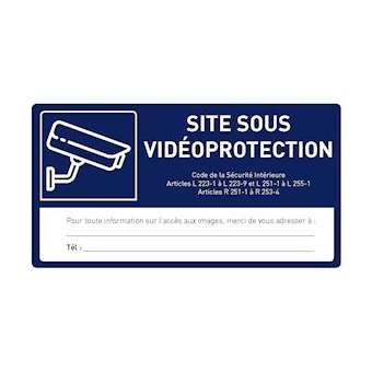 Etiquette Videoprotection|Urmet france-URM1090-ETI