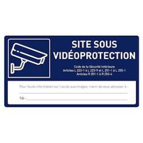 Etiquette Videoprotection|Urmet france-URM1090-ETI