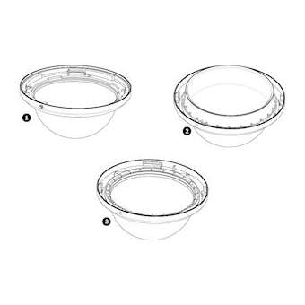Bulle teintée_Antivandale- Polycarbonate_Pour AUTODOME VG5 Encastré|Bosch video-PHVVGA-BUBLRG-CTIA