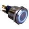 Bouton Poussoir Inox,No/Nf, Avec Anneau Lumineux|Acie-AIEBOPO-S