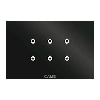 Module 6 entrées sur plaque noire|Came france-KAM67600490