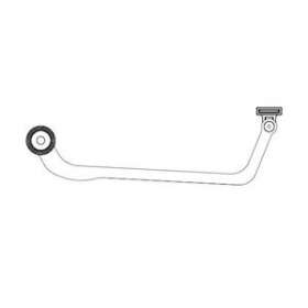 Bras de transmission courbé gauche|Came france-KAM001VLR07SX