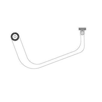 Bras de transmission courbé gauche pour vantail|Came france-KAM001VLR10SX