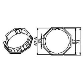 Adaptateur octogonal 70x1mm|Came france-KAM001YK6115