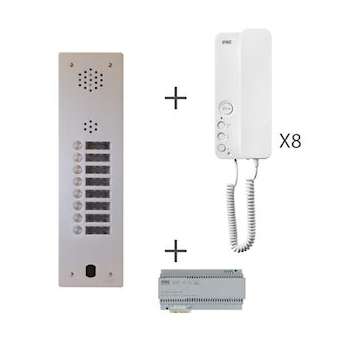 Kit Audio 1R 8Bp 2 Voice Programme|Urmet france-URMKA83-108