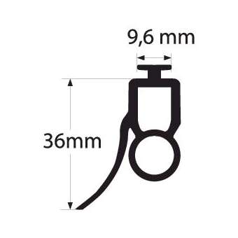 Profil caoutchouc optique (50m)|Somfy-SYF9015220