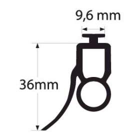 Profil caoutchouc optique (50m)|Somfy-SYF9015220