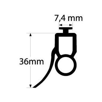 Profil caoutchouc optique (50m)|Somfy-SYF9016662