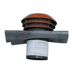 Ent/sort air toiture rouge diam 125mm|Atlantic RECS-ATL464055