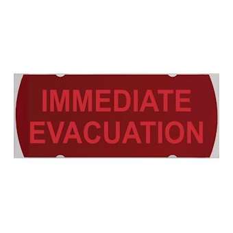 Etiquette autocollante 'EVACUATION IMMEDIATE'|Eaton Nugelec-NUGCSA08671W