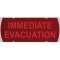 Etiquette autocollante 'EVACUATION IMMEDIATE'