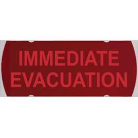 Etiquette autocollante 'EVACUATION IMMEDIATE'|Eaton Nugelec-NUGCSA08671W