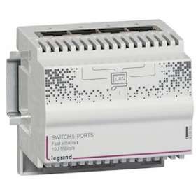 Switch 4 sorties RJ45 - pour coffret Optimum manuel et mixte - 4 modules|Legrand-LEG413010