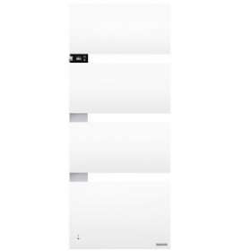 Sèche-serviettes Symphonik mât à gauche 1750W gris roche / alu brossé|Thermor-EET492613
