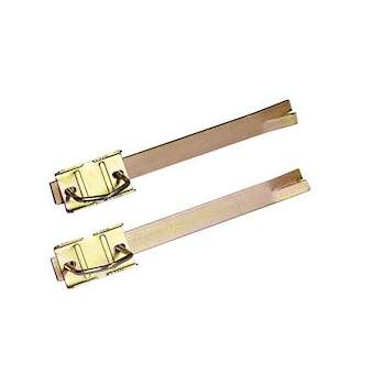 2 pattes de scellement - L 400 mm - Mât D 30 à 60 mm - Bichro|Tonna-TOQ509051
