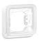 Support étanche plaque 1 poste Plexo composable IP55 - blanc Artic antimicrobien|Legrand-LEG070792
