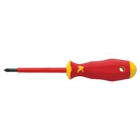 Tournevis isolé 1000 V pour vis cruciforme Phillips PH1. long. de lame 80mm|Klauke-KKEKL110PH1IS