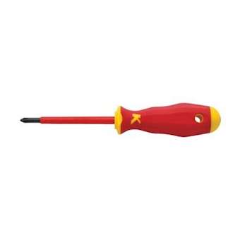 Tournevis isolé 1000 V pour vis cruciforme PH2, longueur de la lame: 100mm|Klauke-KKEKL110PH2IS