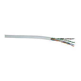 Câble CAT6 4 paires AWG23 U/UTP LSOH Dca, Blanc (touret de 500 m)|Gigamedia-GGMC6U4PZHBT5