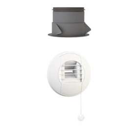 Bouche d'extraction HYGRO pour cuisine à cordon 10/40/90 m3/h|De Dietrich-DDQ7673162