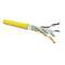 CABLE CAT6 4P FUTP AWG23 HF-FR Cca Jaune (Touret de 500m)|Gigamedia-GGMC6FU4PFRT5