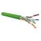 Câble CAT6 4 paires AWG23 U/UTP LSOH-FR B2ca, vert (touret de 500 m)