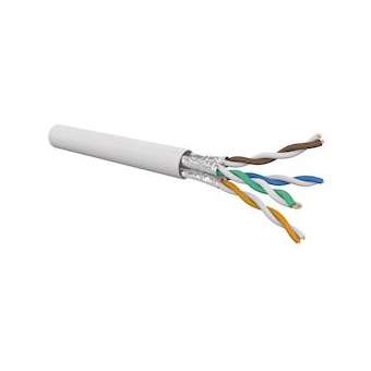 Câble CAT6A 4 paires AWG23 U/FTP LSOH Dca, Blanc (touret de 500m)|Gigamedia-GGMC6AUF4PHFT5