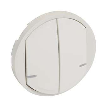 Enjoliveur Céliane with Netatmo pour inter double connecté/cde sans fil - blanc|Legrand-LEG064816