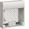 Coffret d'extension multimédia + 2 prises + 2 cordons brassage, Grade 3, 1m|Hager-HAGTN903