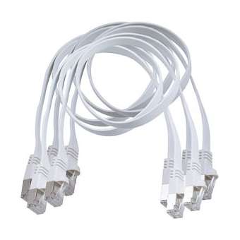 Lot de 5 cordons plats RJ45 FTP Lg 0,5 m|Michaud-MIHQ166