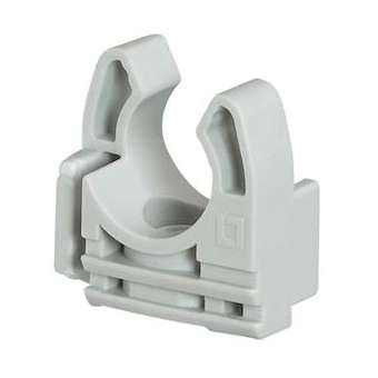 Lyre grise pour tube IRL D25mm avec fixation des tubes par simple clipsage|Legrand-LEG031362