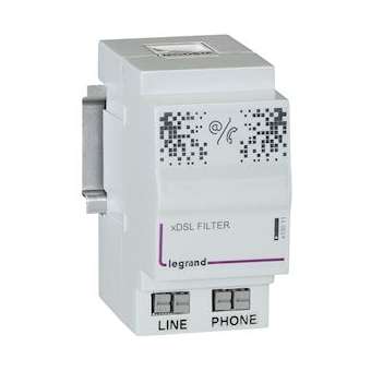Filtre maître pour téléphone et internet dans coffret Optimum - 2 modules DIN|Legrand-LEG413011