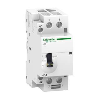 Acti9, iCT contacteur à commande manuelle 40A 2NO 24VCA 50Hz|Schneider Electric-SCHA9C21142