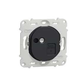 Ovalis - prise RJ45 - cat.5 UTP - téléphone - sans plaque -Anthracite|Schneider Electric-SCHS461471