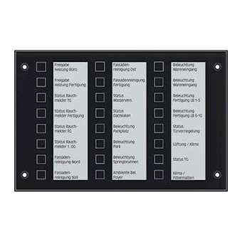 KNX Tableau de commande / Info|Jung france-IUNMBT2424SW