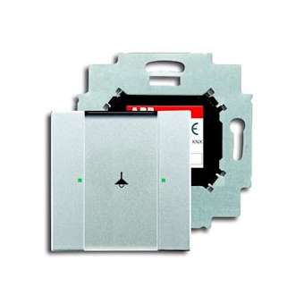 Poussoir 1 ToucheBcu Intégrée Aluminium Argent|ABB-ABB587200