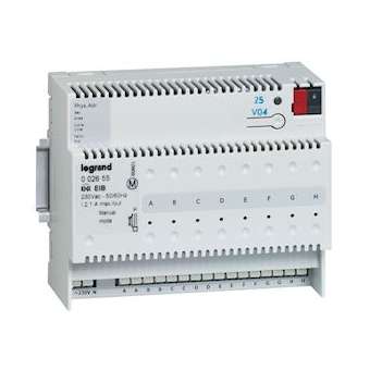 Interface BUS KNX pour raccordement de contact sec avec 8 entrées - 6 modules|Legrand-LEG002655